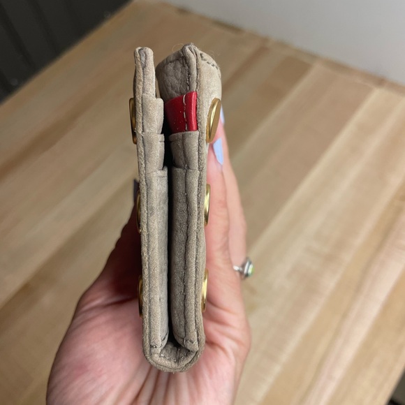 Hammitt 110 North Bifold Gray Natural Leather Wallet w/Gold Hardware - Picture 4 of 8